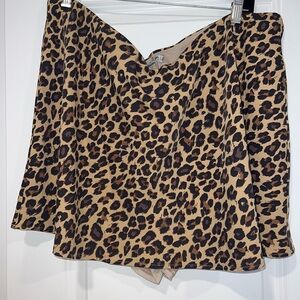 Abercrombie & Fitch Animal Print Skort